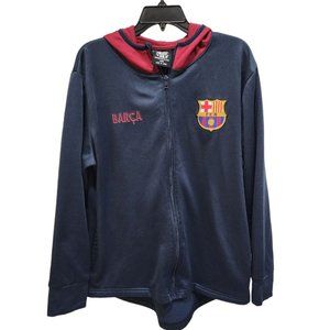 FC Barcelona Classic Sweatshirt Track Jacket Men's Size M Long Sleeve Soccer